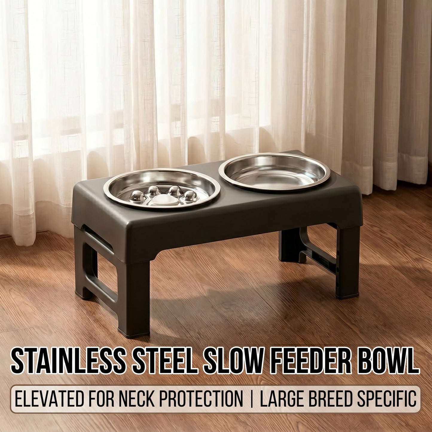 Adjustable Elevated Dog Bowls