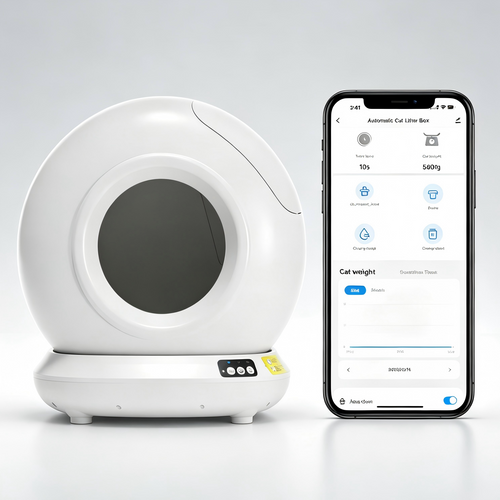 78L Large Self-Cleaning Cat Litter Box | Auto-Sensing, Gravity-Sensing, App Control