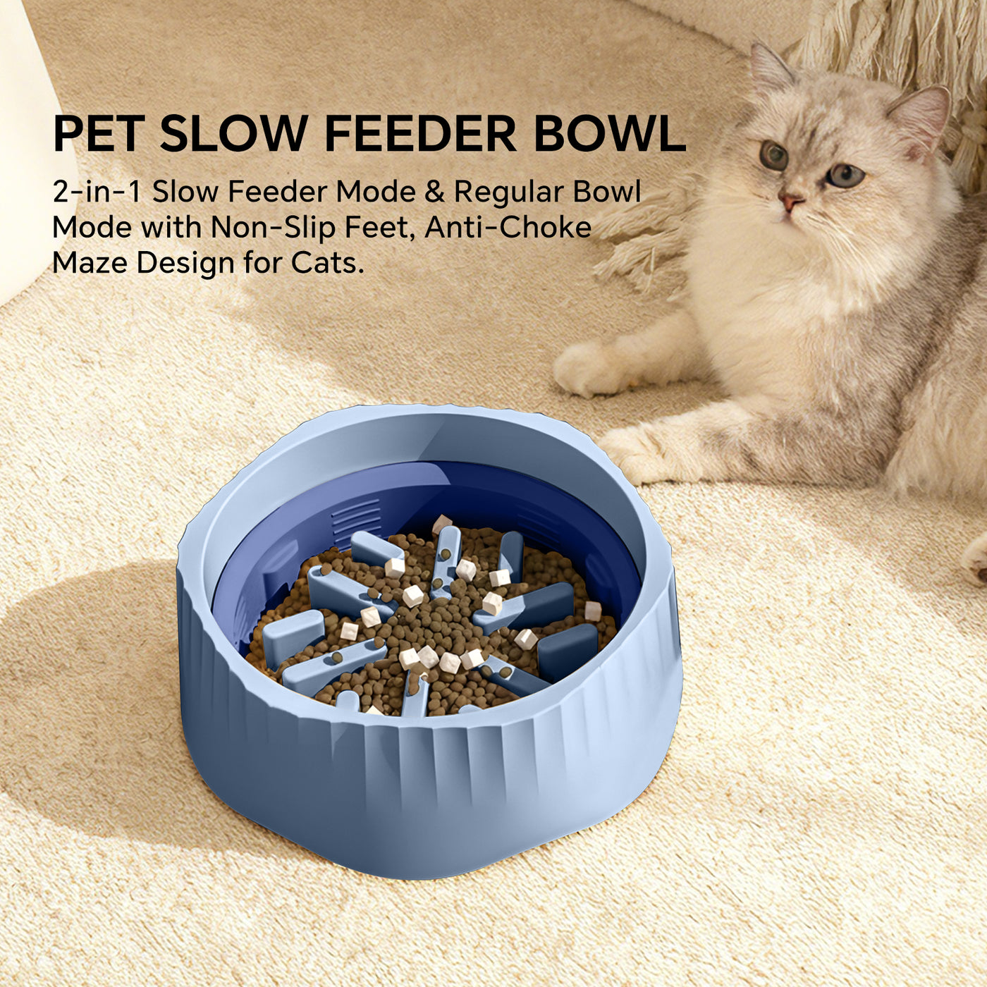 2-in-1 Slow Feeder Bowl