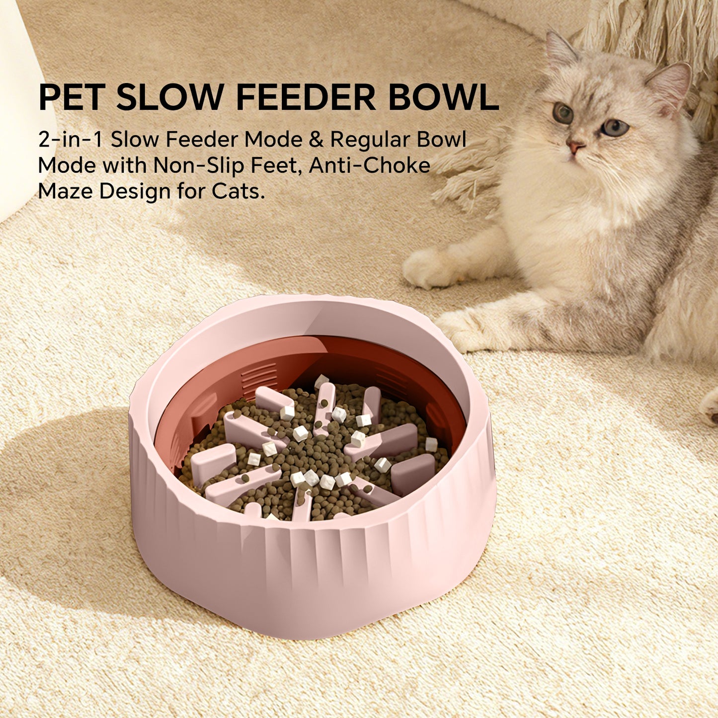 2-in-1 Slow Feeder Bowl