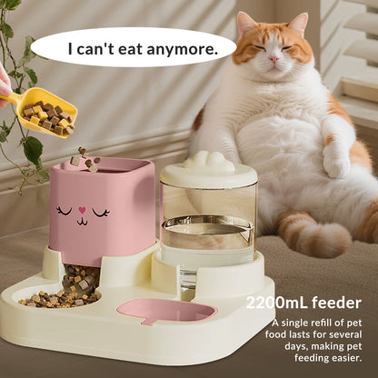 2-in-1 Automatic Pet Feeder & Water Dispenser