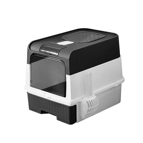 Extra Large Fully Enclosed Cat Litter Box with Drawer