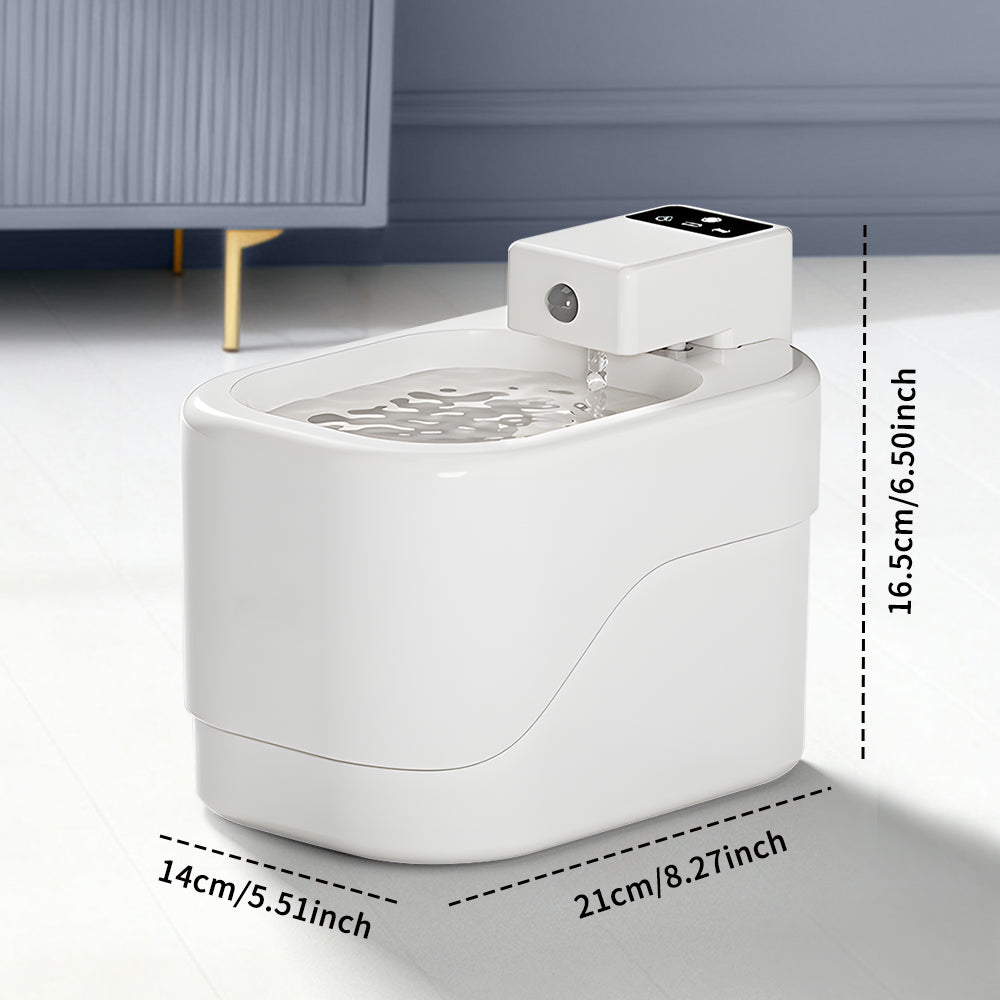 Cordless Cat Water Fountain - 2L Quiet Operation, Smart Sensing, and Cordless Convenience.