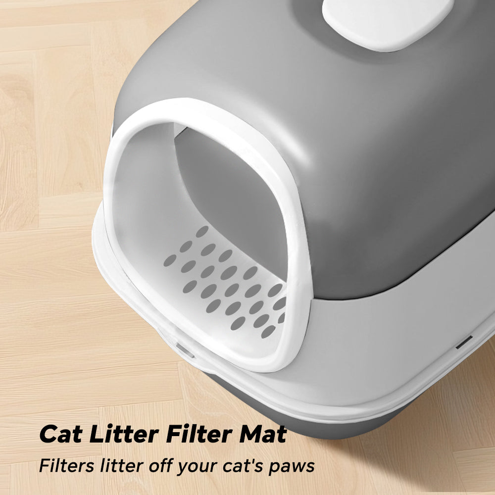 Cat Litter Box for Large Cats with 180 Degree Flip Lid