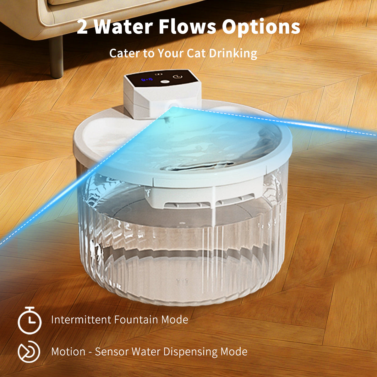 Automatic Wireless Pet Water Fountain Dispenser for Cats & Dogs