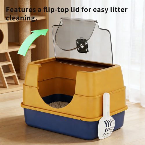 Fully Enclosed Cat Litter Box