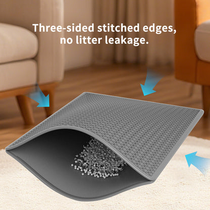 Step-Up Multi-Functional Pet Stairs: 2-in-1 Adjustable Litter Box Steps with Integrated Litter Trapper