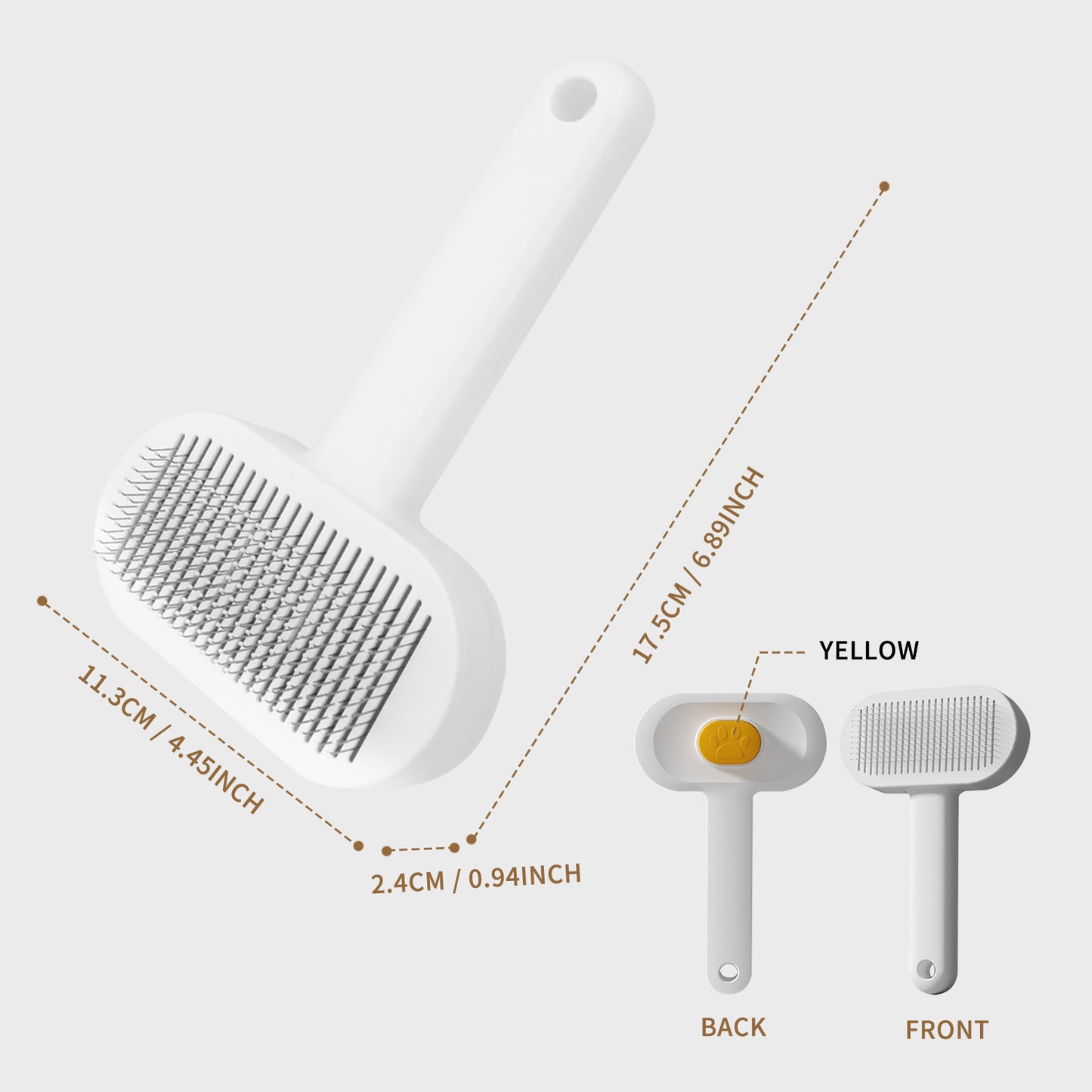 Pet Hair Comb for Cats & Dogs