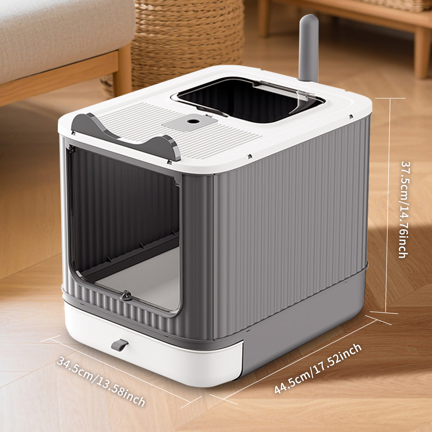 Foldable Drawer Cat Litter Box