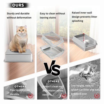 Stainless Steel Cat Litter Box