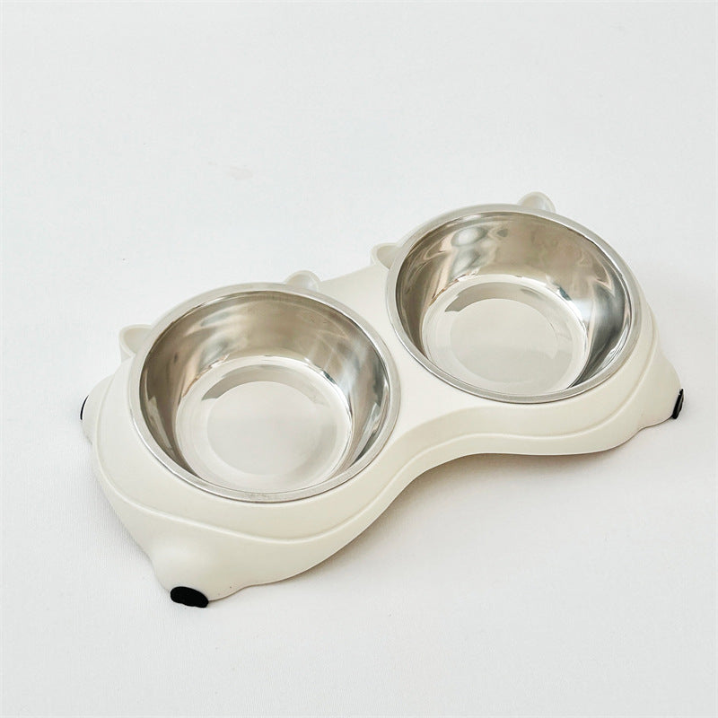 Macaron Stainless Steel Double Pet Bowl