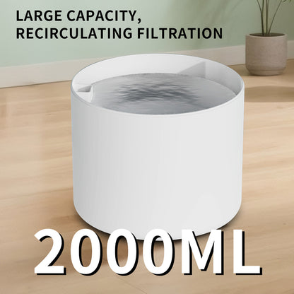 2L Ultra-Quiet Pet Water Fountain with Filter