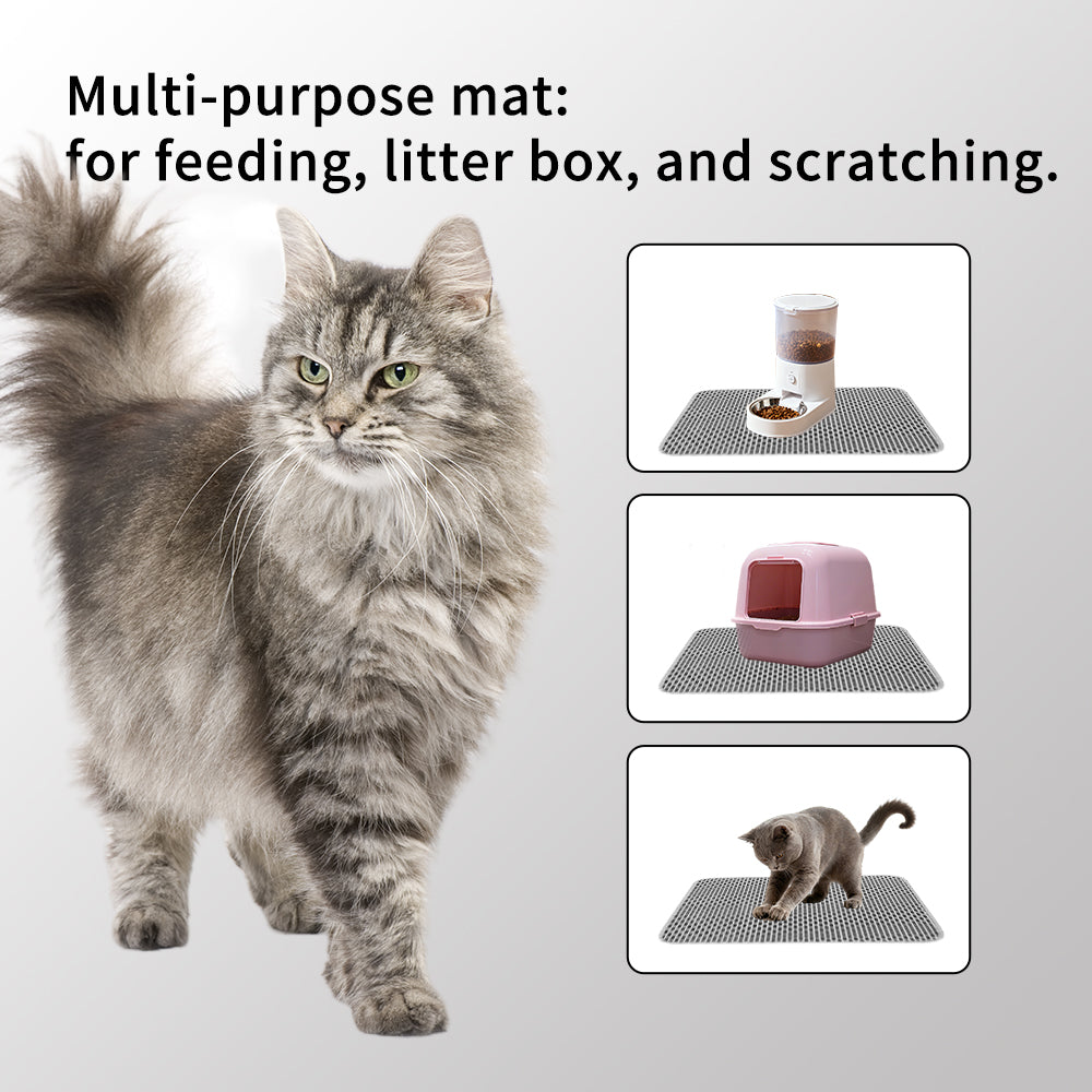 Step-Up Multi-Functional Pet Stairs: 2-in-1 Adjustable Litter Box Steps with Integrated Litter Trapper