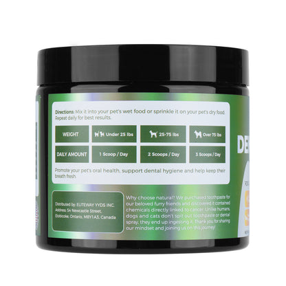 Fresh Breath Dental Powder for Dogs (5.29 OZ / 150G)