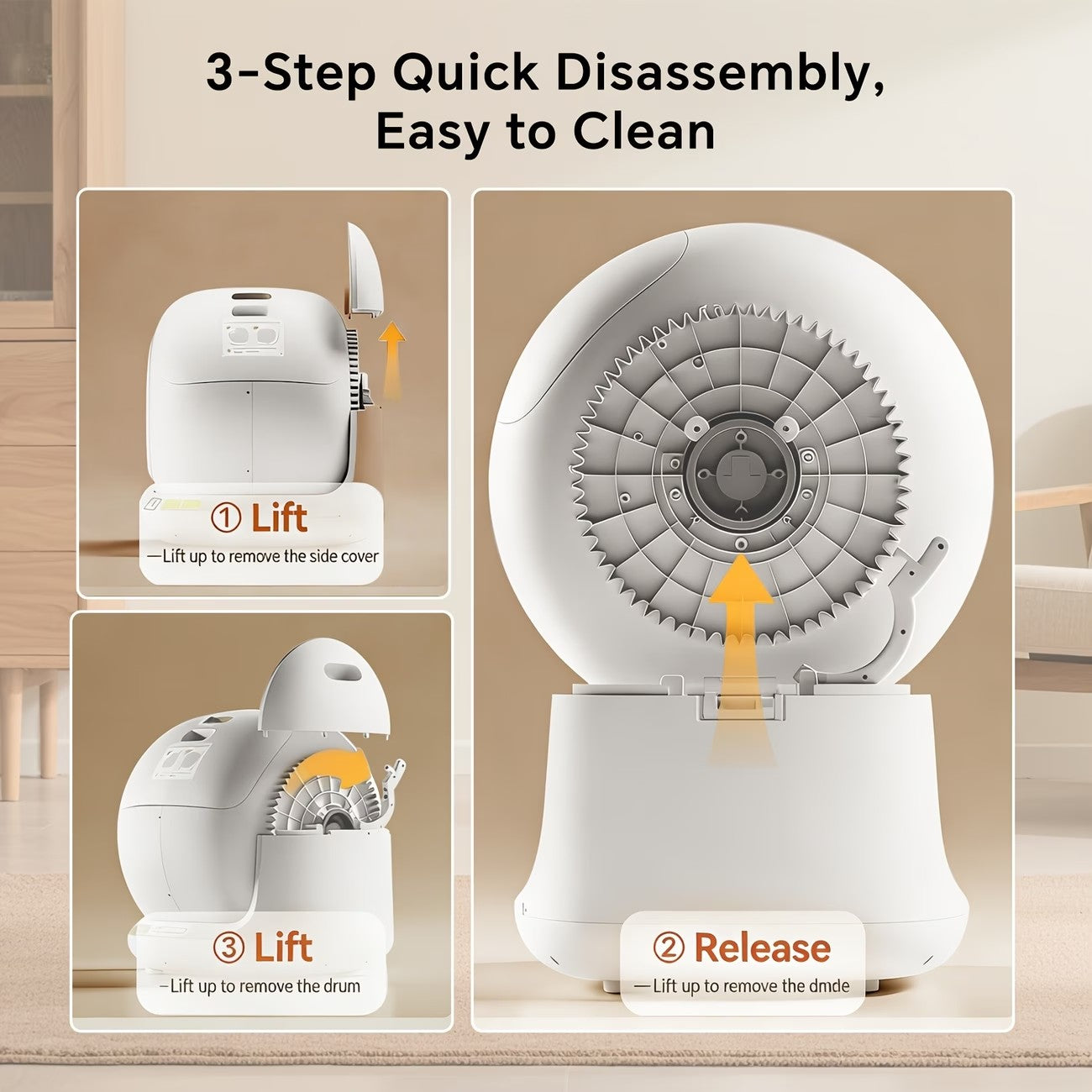 78L Large Self-Cleaning Cat Litter Box | Auto-Sensing, Gravity-Sensing, App Control