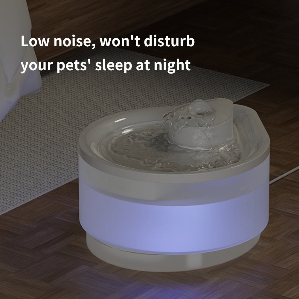LED Pet Water Fountain with Ultra-Quiet Pump