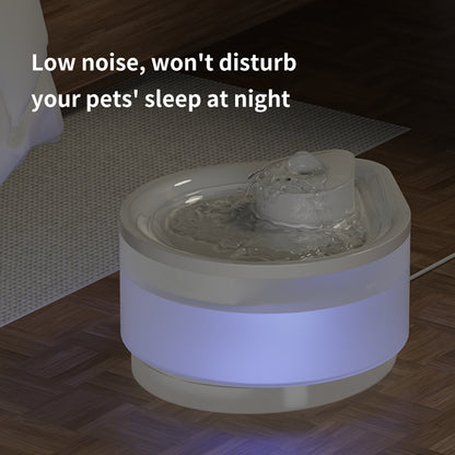 LED Pet Water Fountain with Ultra-Quiet Pump