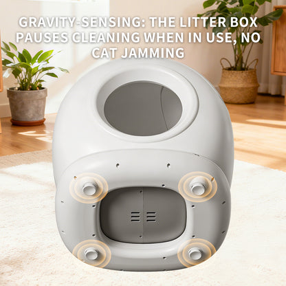 78L Large Self-Cleaning Cat Litter Box | Auto-Sensing, Gravity-Sensing, App Control