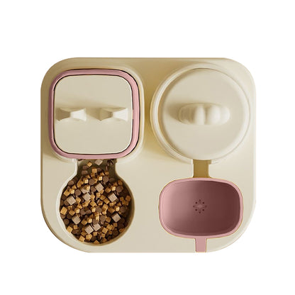 2-in-1 Automatic Pet Feeder & Water Dispenser