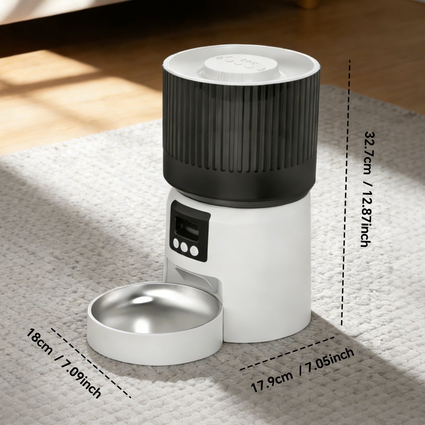 4L Smart Pet Feeder with HD Camera & Two-Way Audio | Automatic Cat Dog Food Dispenser