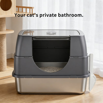 Fully Enclosed Cat Litter Box