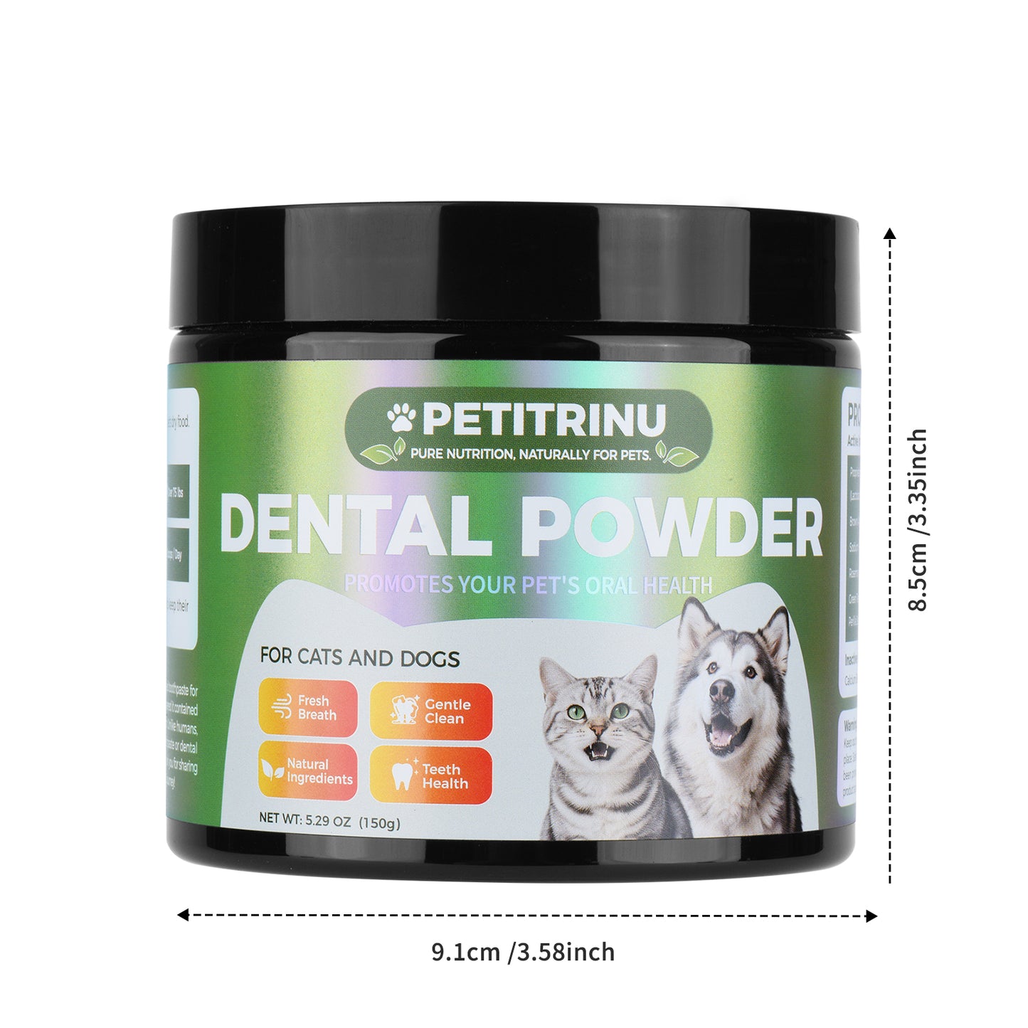 Fresh Breath Dental Powder for Dogs (5.29 OZ / 150G)