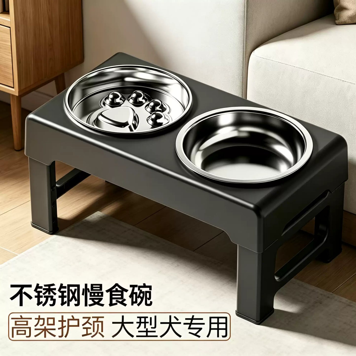 Adjustable Elevated Dog Bowls