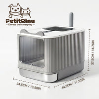 stainless Steel Foldable Drawer Cat Litter Box