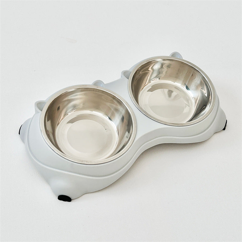 Macaron Stainless Steel Double Pet Bowl