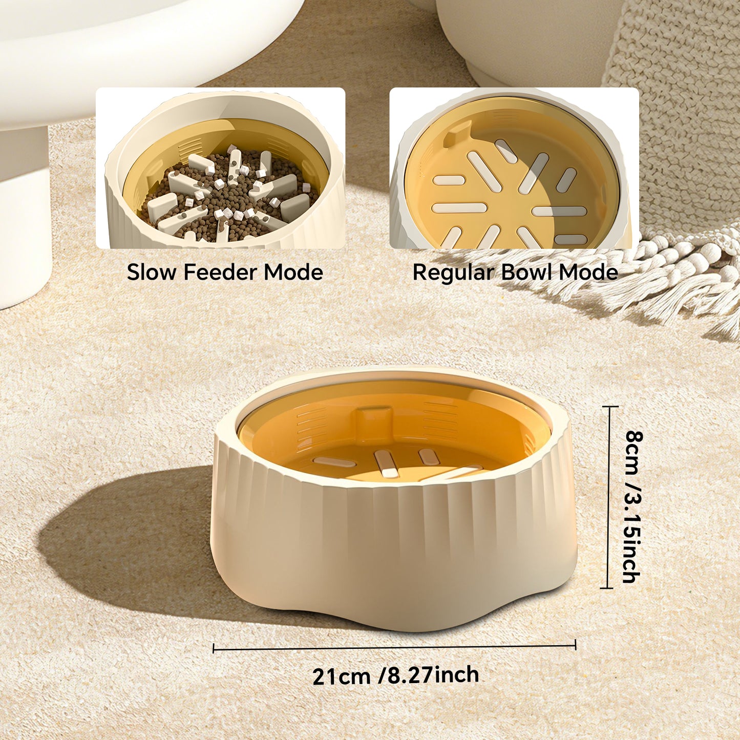 2-in-1 Slow Feeder Bowl