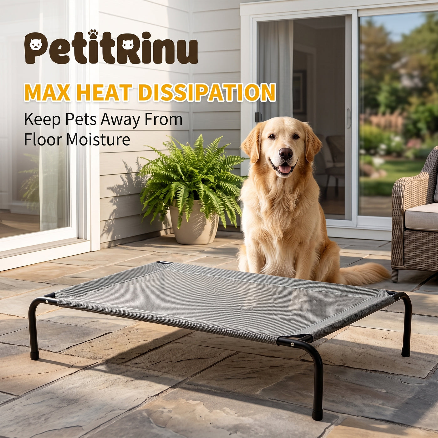 Tesla-style Stainless Steel Pet Bed