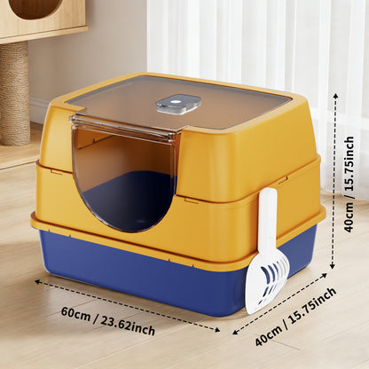 Fully Enclosed Cat Litter Box