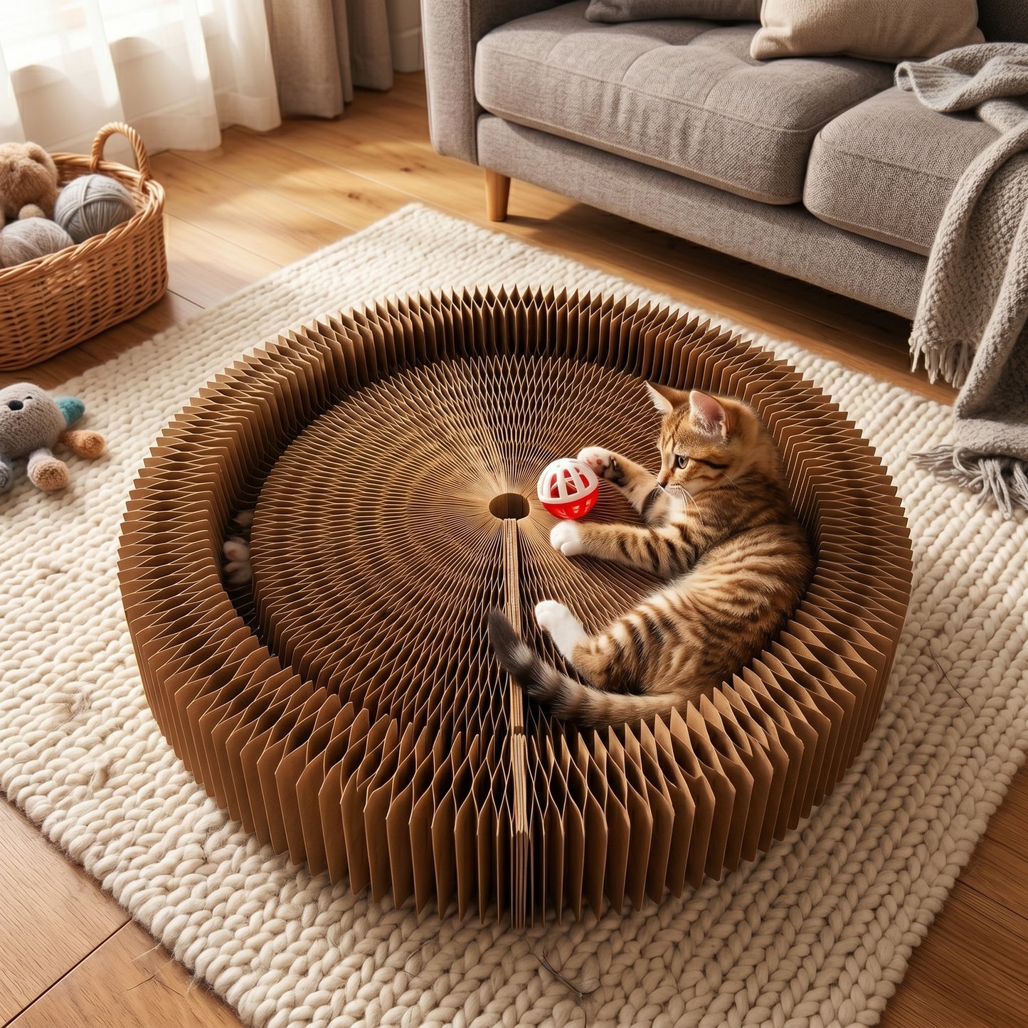 Multi-shape Accordion Cat Scratcher