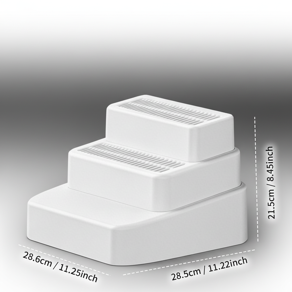 Product Dimensions - Black & White Gradient